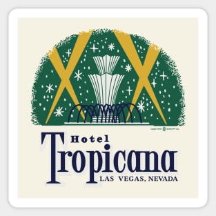 Retro Vintage Tropicana Resort and Casino Las Vegas 50s Sticker